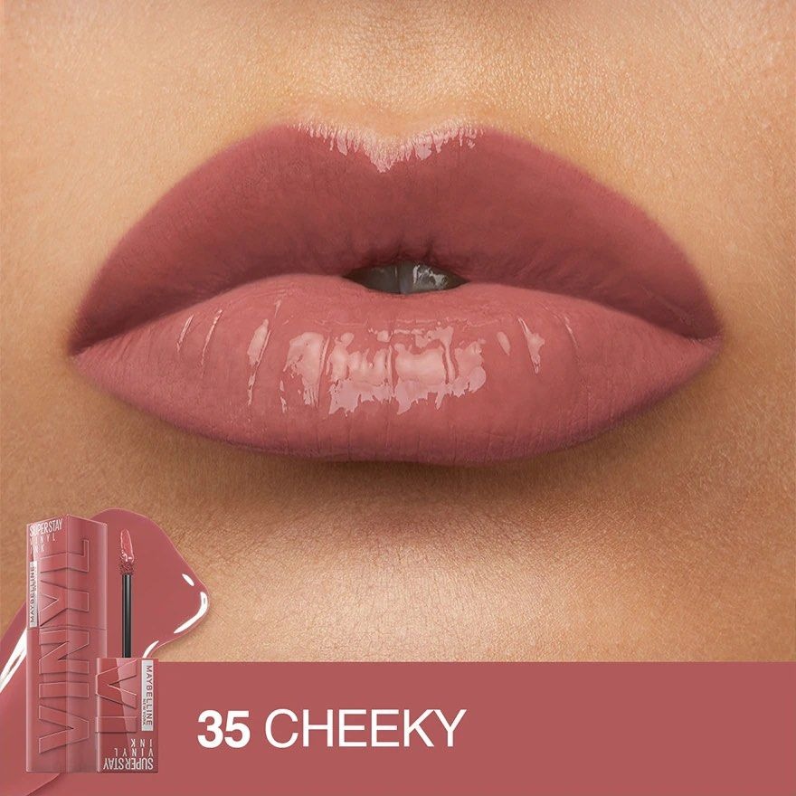 أحمر شفاه سائل سوبر ستاي فينيل انك من ميبيلين - Cheeky 35