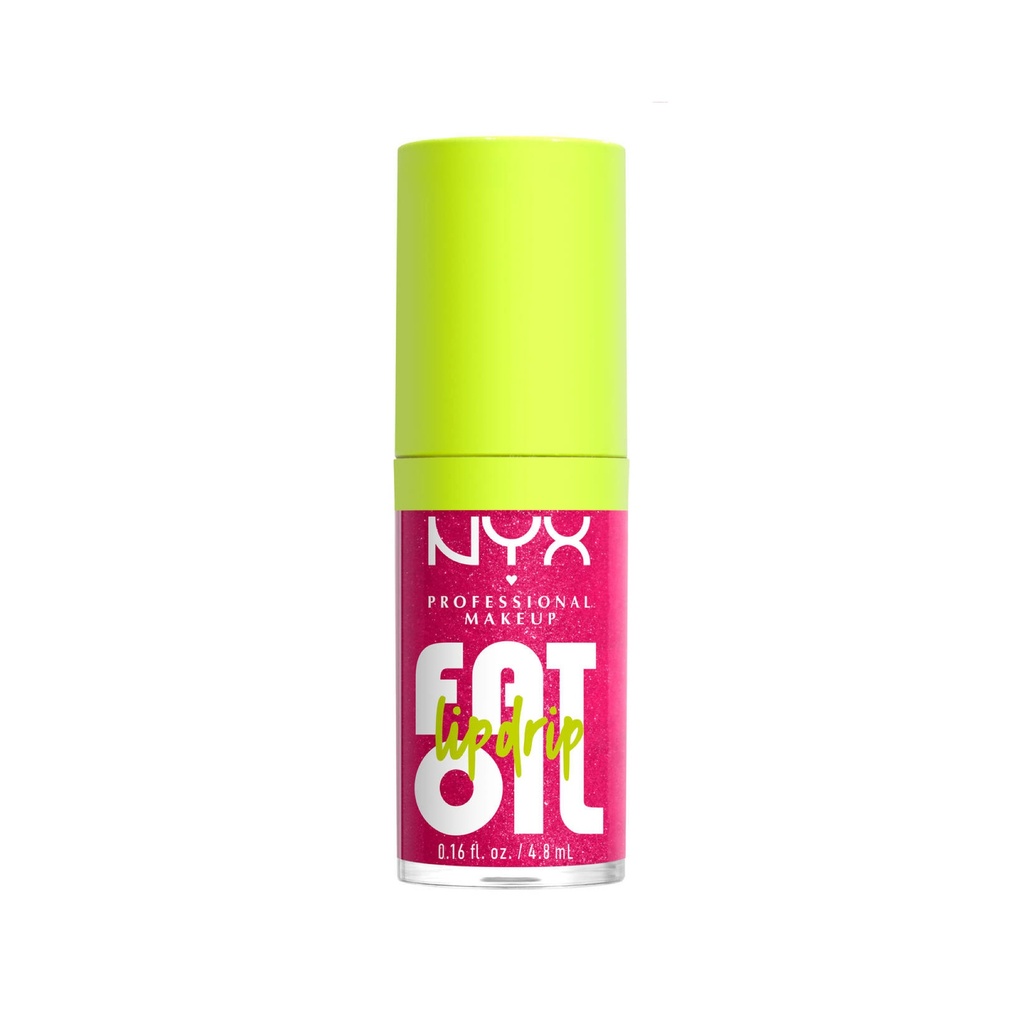 NYX Professional Makeup Fat Oil Lip Drip, Moisturizing, Shiny, Vegan Tinted Lip Gloss Supermodel FOLD03 - 4.8 ml