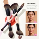 JESSUP Duo-End Brush Versatility Collection (Peach Dust) T600