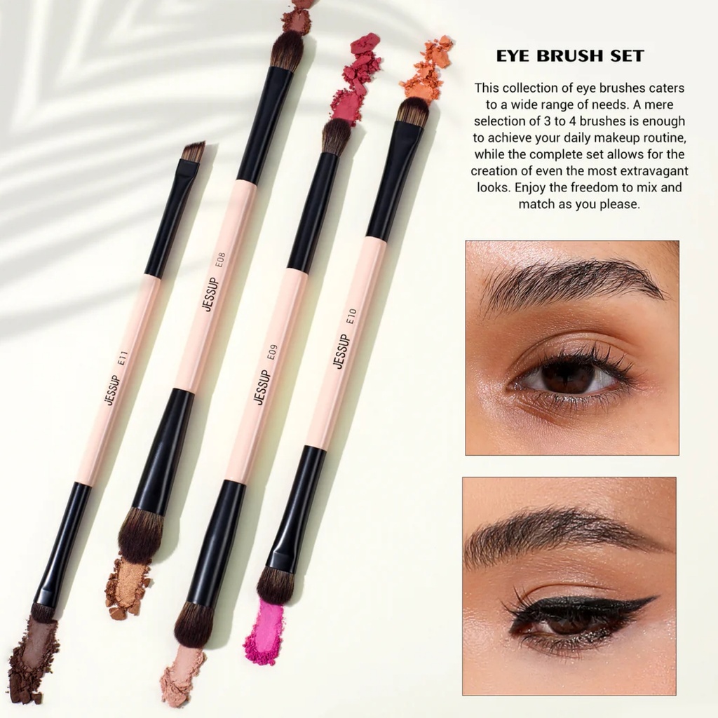 JESSUP Duo-End Brush Versatility Collection (Peach Dust) T600