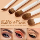 JESSUP Luxury Light Gray Comprehensive Eye and Face Brush Set 14pcs T329