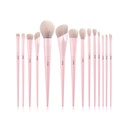 Jessup Crystal Pink Makeup Brushes Set Premium Vegan T495