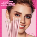 Jessup Crystal Pink Makeup Brushes Set Premium Vegan T495