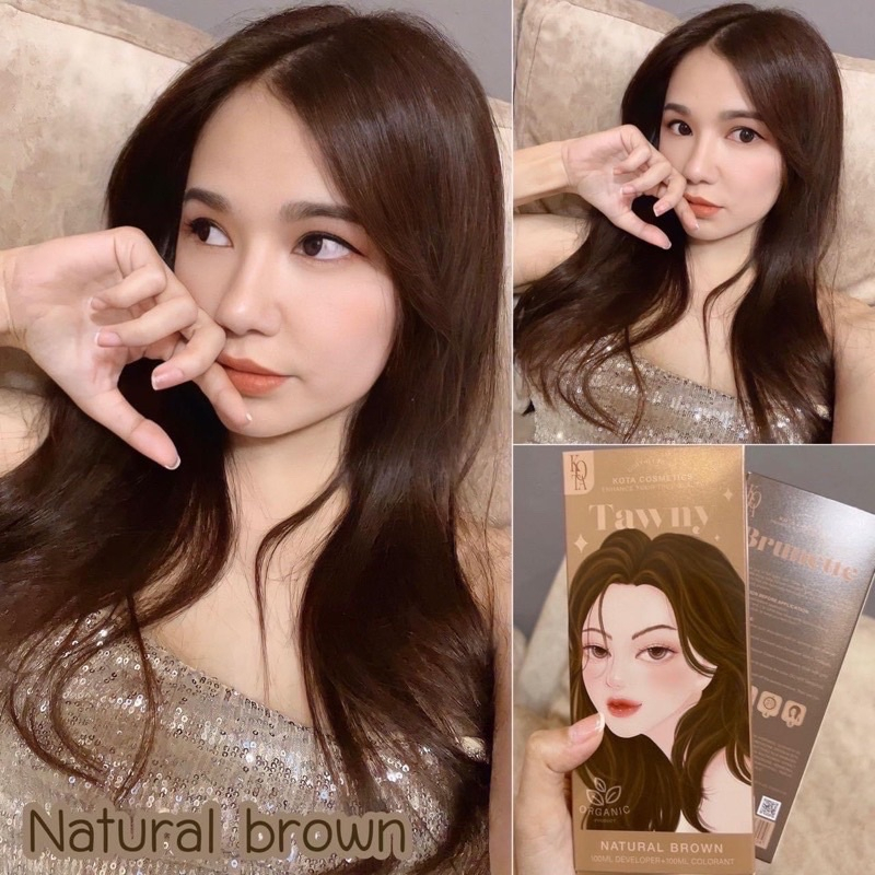 Kota Cosmetics Tawny Hair Color Natural Brown -100ml