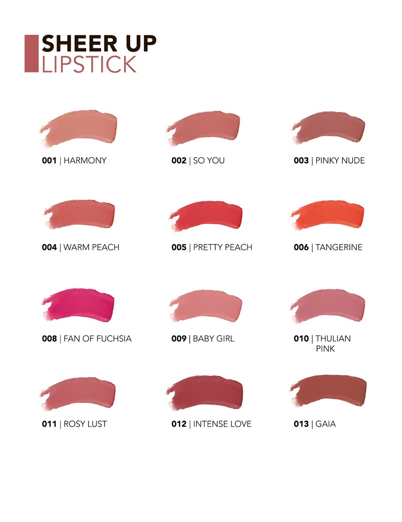 Flormar Sheer Up Lipstick - 3 G