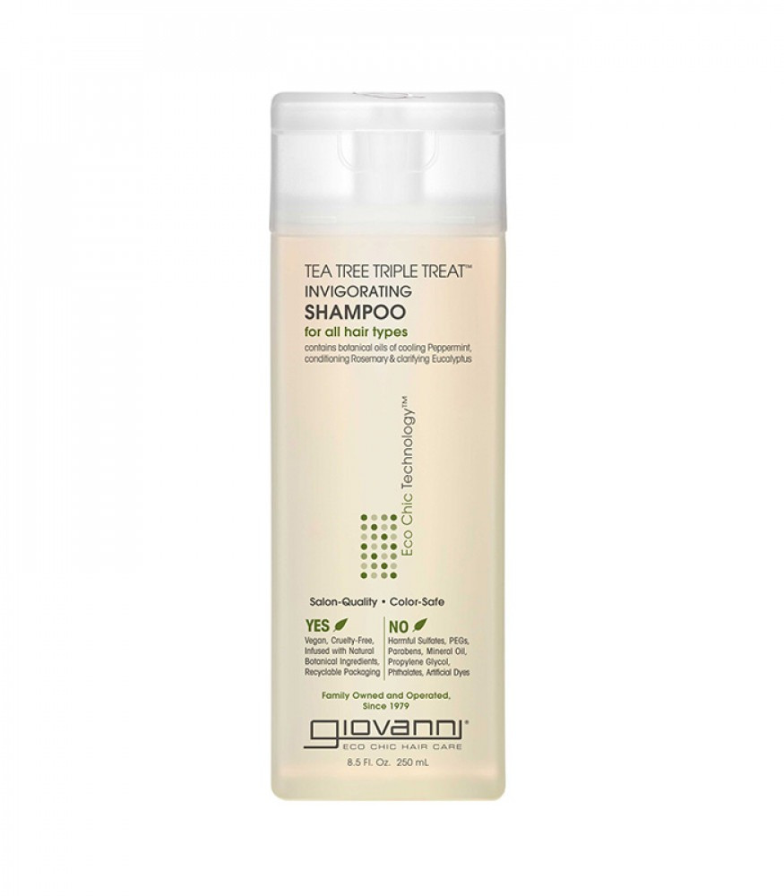 Giovanni Tea Tree Triple Treat Invigorating Shampoo For All Hair - 250 ml