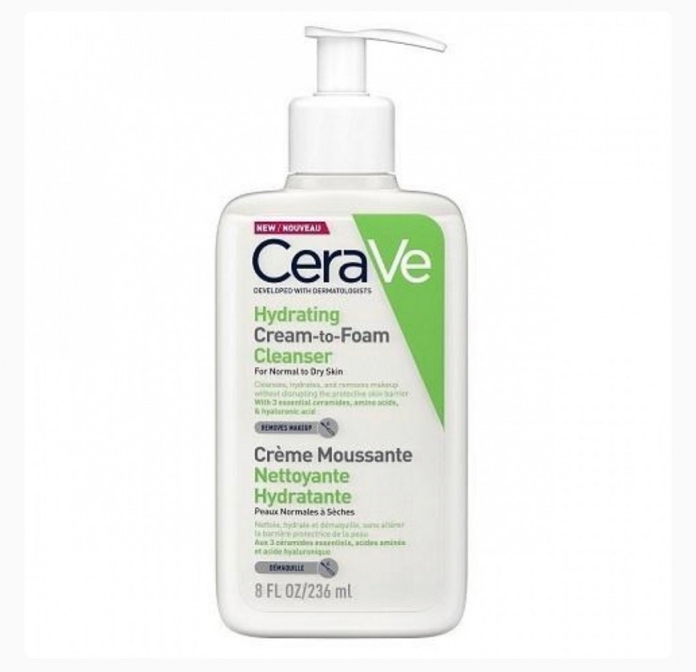 Cerave Cream to foam face wash for normal-to-dry skin - 236 ml