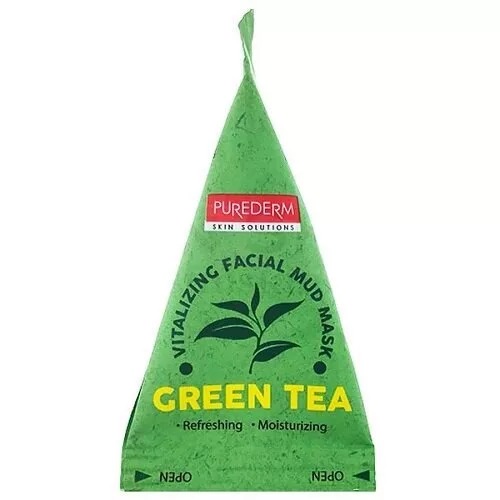 Purederm Green Tea Vitalizing Facial Mud Mask - 20g