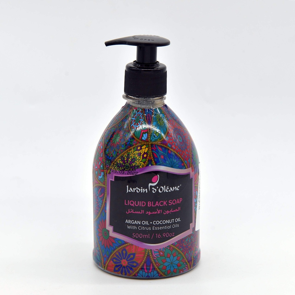 Jardin Oleane black liquid soap with Argan oil and citrus oils  - 500ml