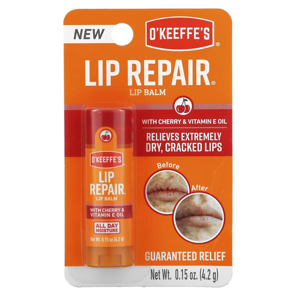 O'Keeffe's Lip Balm Lip Repair Cherry & Vitamin E Oil - 4.2 g