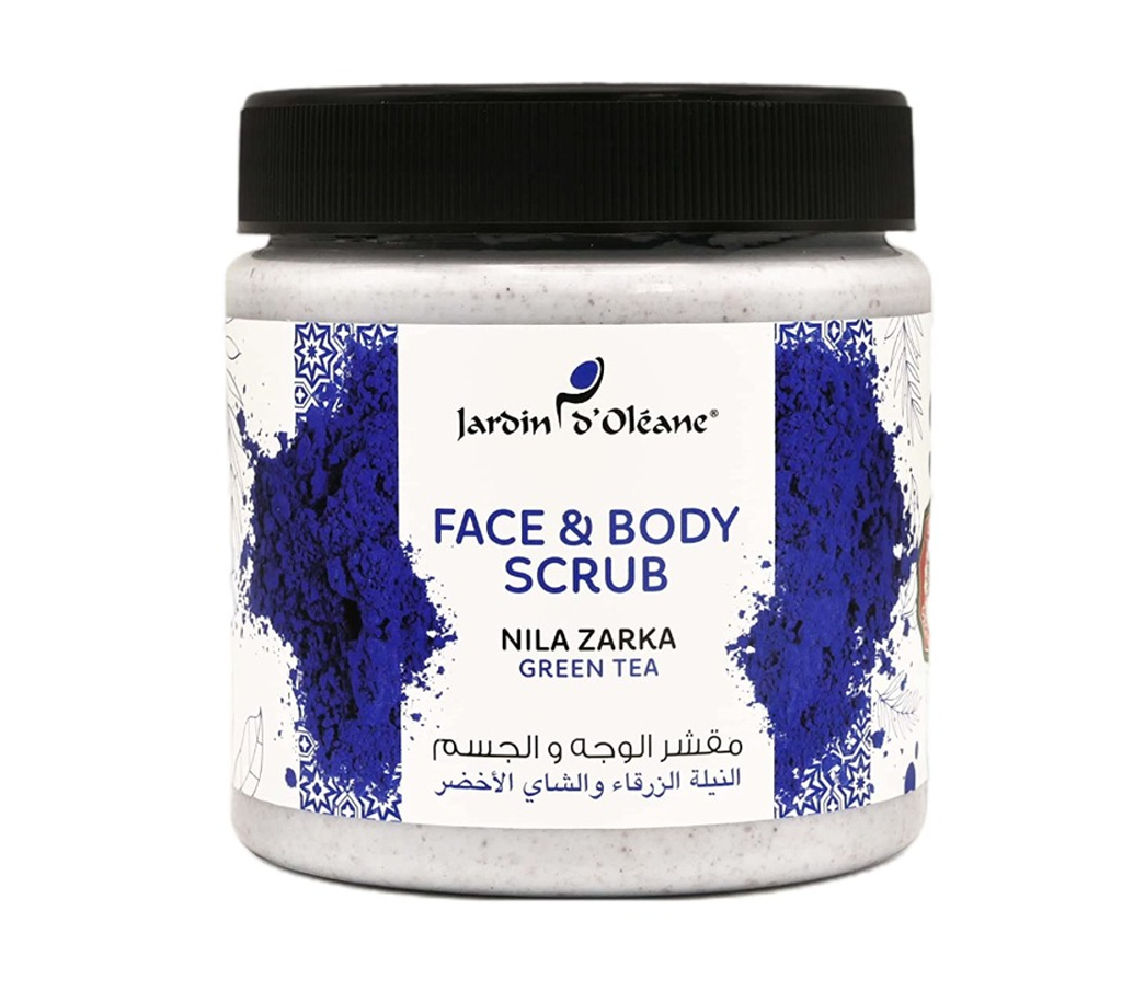 Jardin D Oleane Nila Zarka and Green Tea Face & Body Scrub - 500 ml