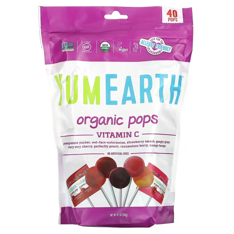 YumEarth Organic Pops Vitamin C Assorted