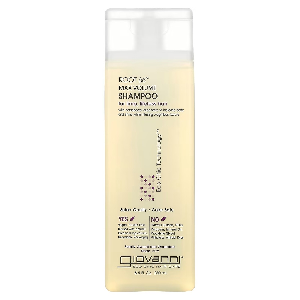 Giovanni Root 66 Max Volume Shampoo For Limp Lifeless Hair - 250 ml