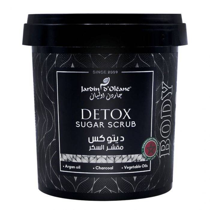 Jardin D Oleane Detox Sugar Scrub With Argan Oil And Charcoal From Jardin Oleane - 600 g