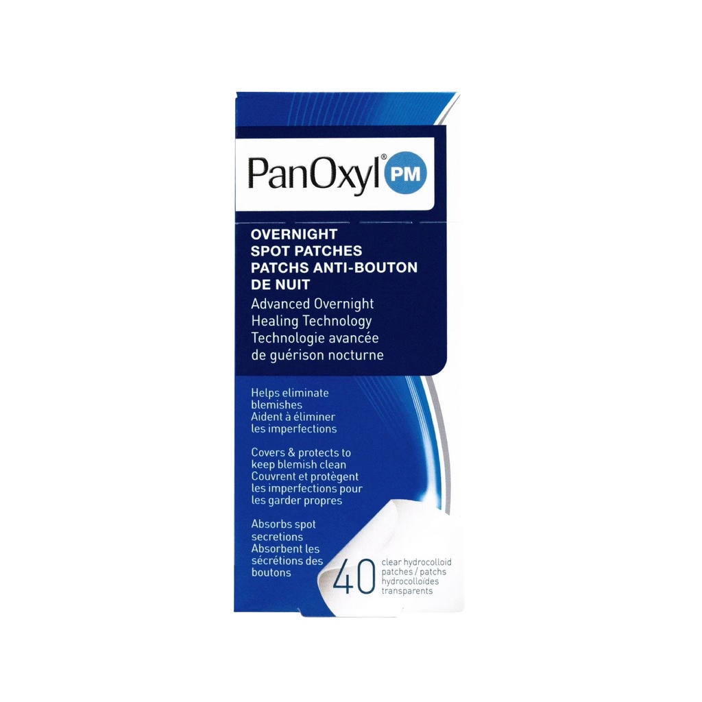 PanOxyl PM Overnight Spot Patches 40 Clear Hydrocolloid Patches