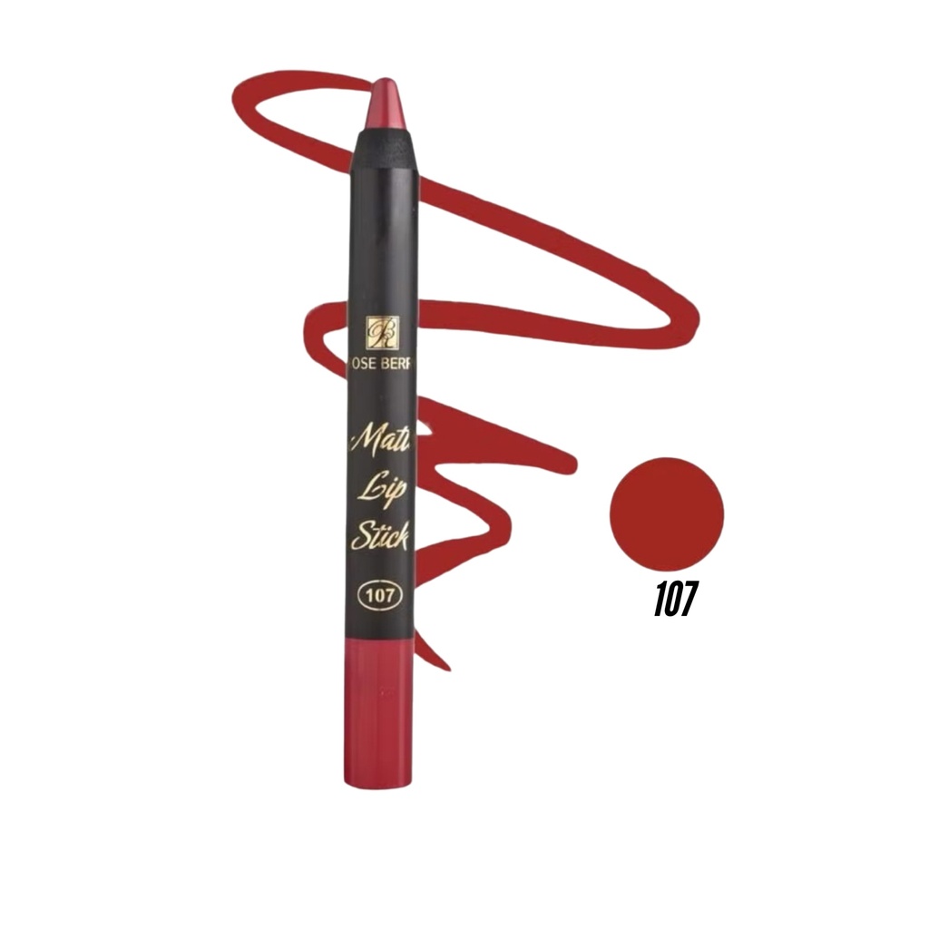 Rose Berry Matte LipStick Long Lasting Lipstick 107