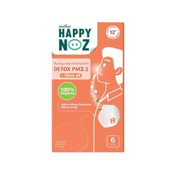 Happy Noz Detox PM 2.5 Organic Onion Sticker for Adults - 6 Pcs