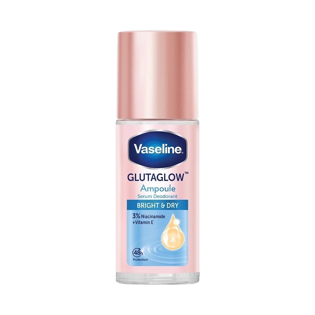Vaseline Roll-On Serum GlutaGlow Ampoule Deodorant Bright & Dry - 45 ml