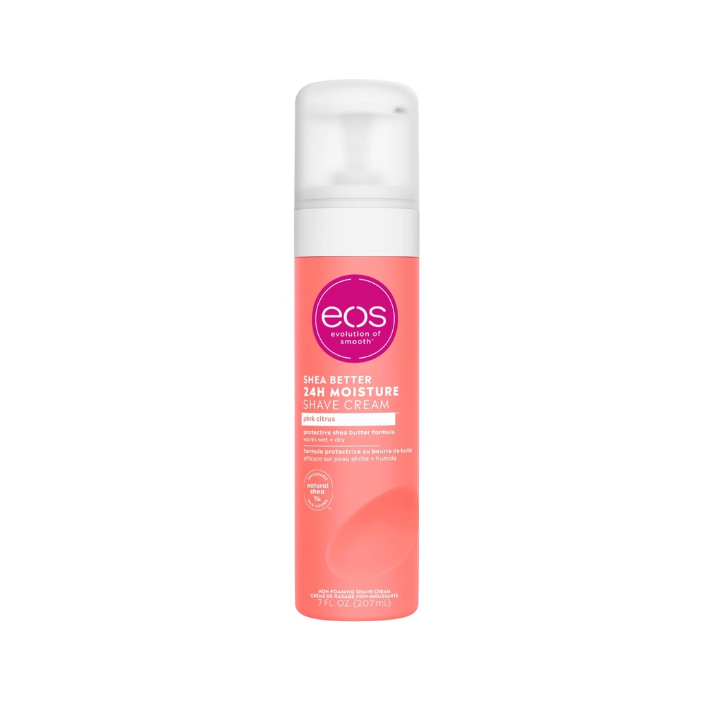  EOS Shea Better Shave Cream 24-Hour Moisture Pink Citrus - 207 ml