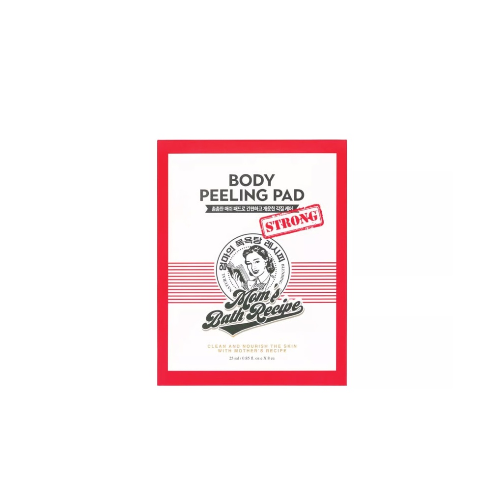 Mom's Bath Recipe Body Peeling Pad ( one box 8 pcs )