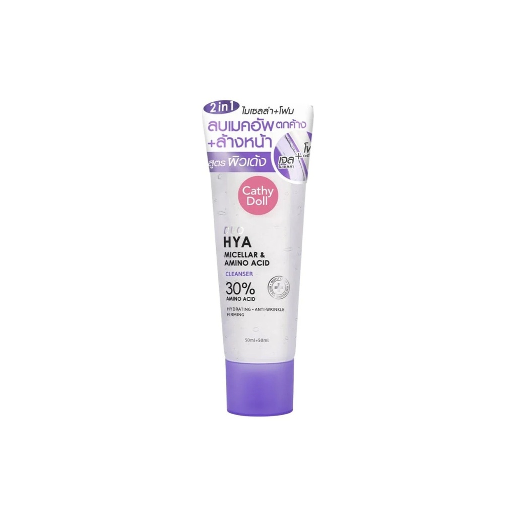 Cathy Doll Duo Micellar & Amino Acid Cleanser 50ml+50ml [Bright Up & Hya]