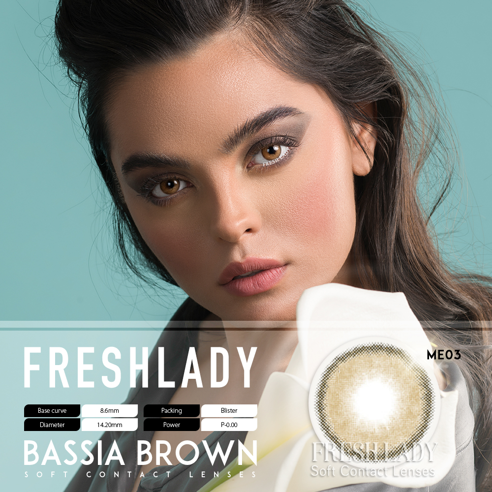 Fresh Lady contact lens -  Bassia Brown