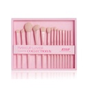 Jessup Crystal Pink Makeup Brushes Set Premium Vegan- T495