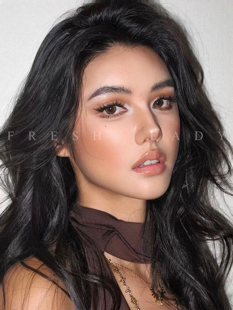 Fresh Lady contact lens -  Glimmer Brown 