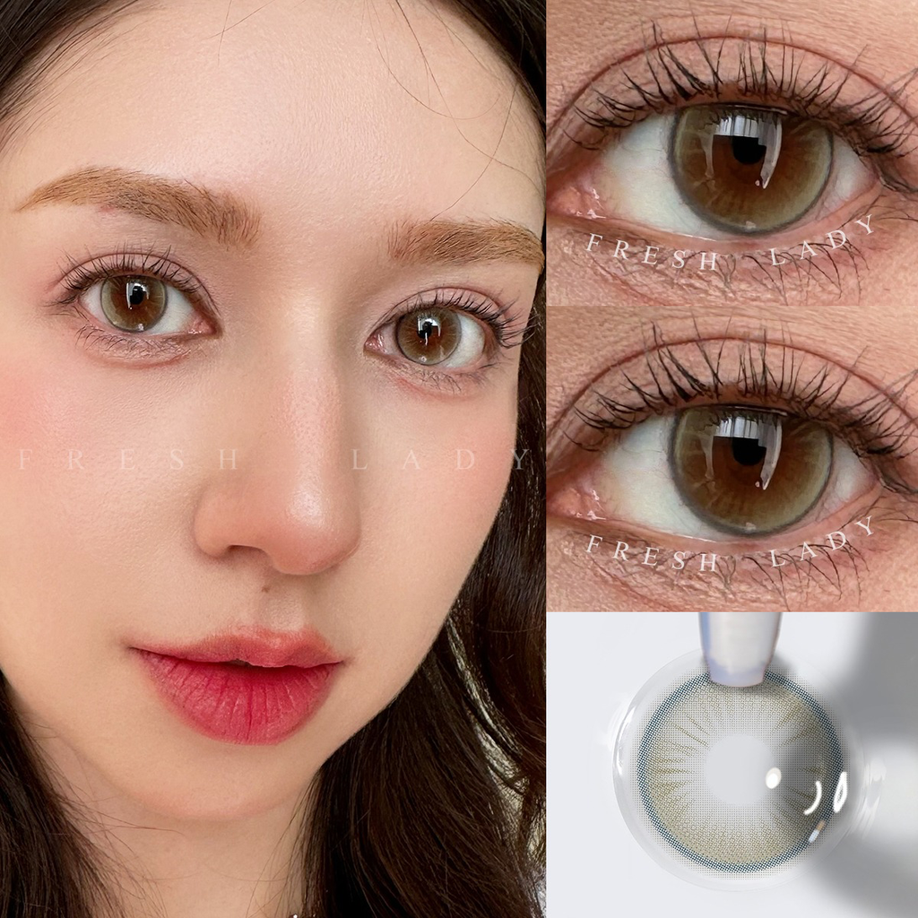 Fresh Lady contact lens -  Future Light Brown 