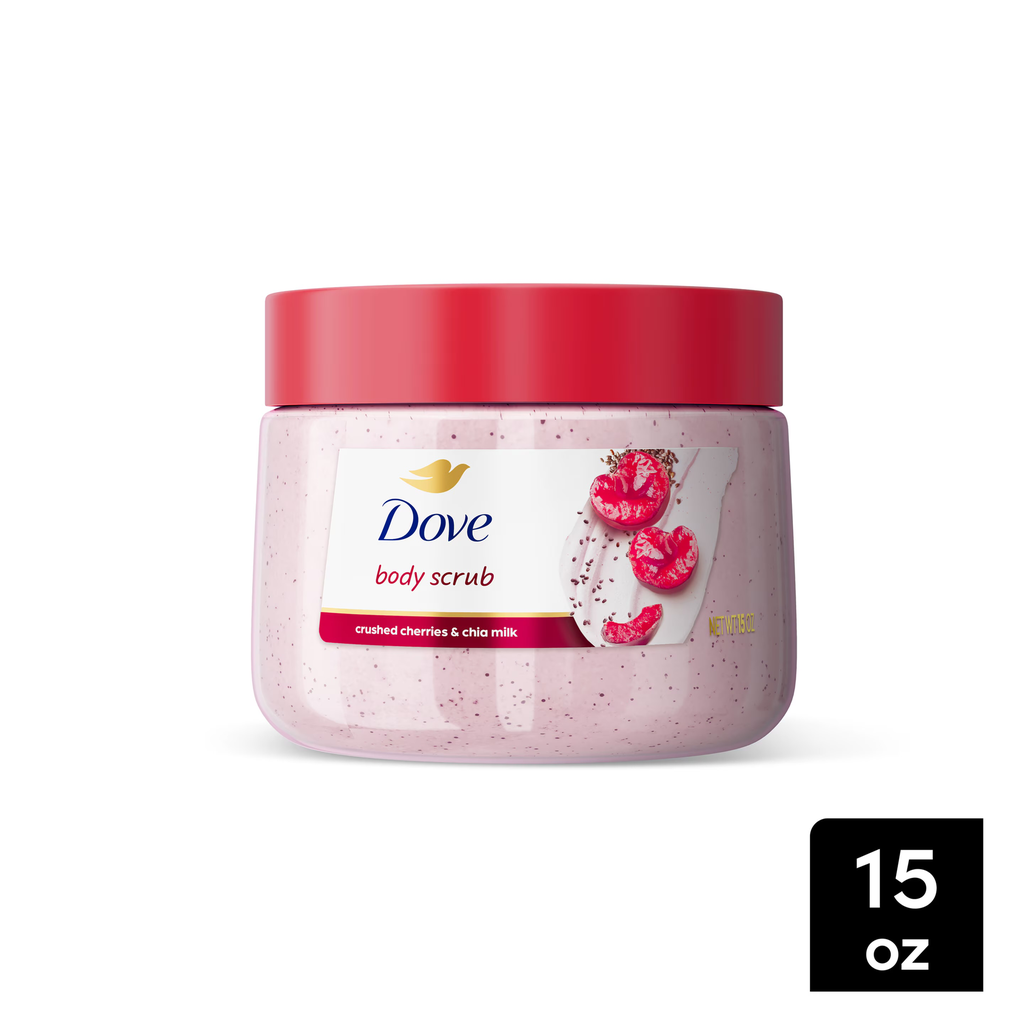 Dove Crushed Cherries & Chia Milk Body Scrub  425gm