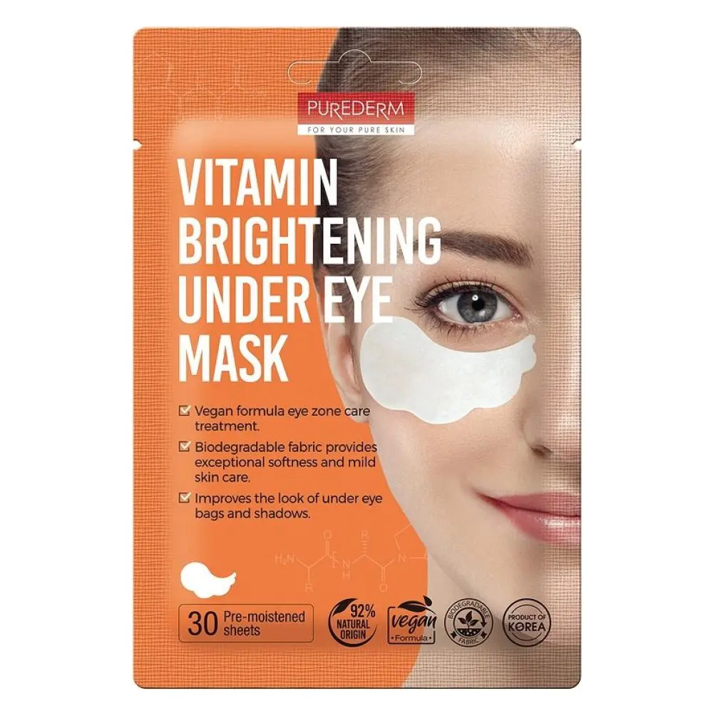 Purederm Ads714 Vitamin Brightening Under Eye Mask (30 Sheets) 