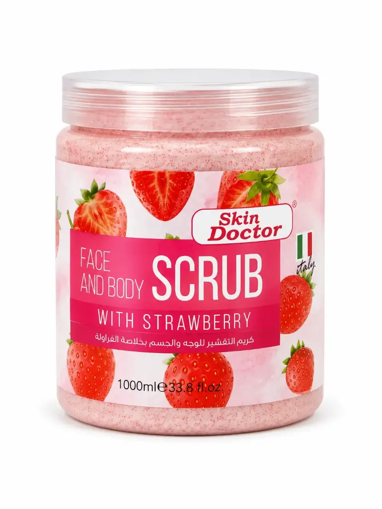 Skin Doctor Face and Body Scrub with Strawberry 1Kg 