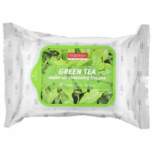 Purederm Green Tea Make-up Cleansing Tissues (30s)
