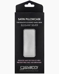 Giovanni Satin Pillowcase Elegant Silver