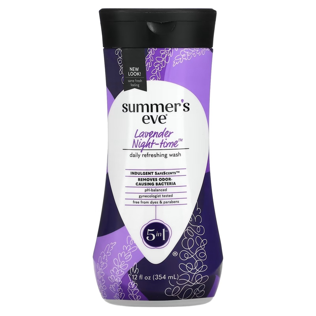 Summer's Eve Lavender Night-Time Cleansing Wash Sensitive Skin - 354 ml
