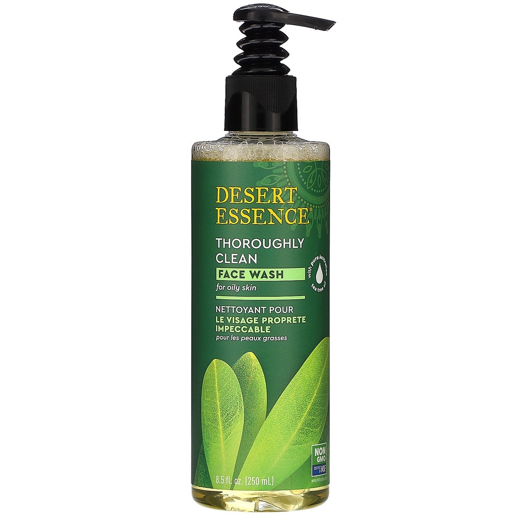 Desert Essence Thoroughly Clean Tea Tree Oil Face Wash - 250 ml