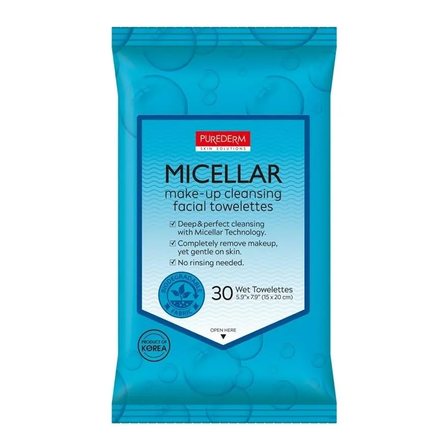 Purederm Ads643 Micellar Makeup Cleasnsing Facial Towelettes
