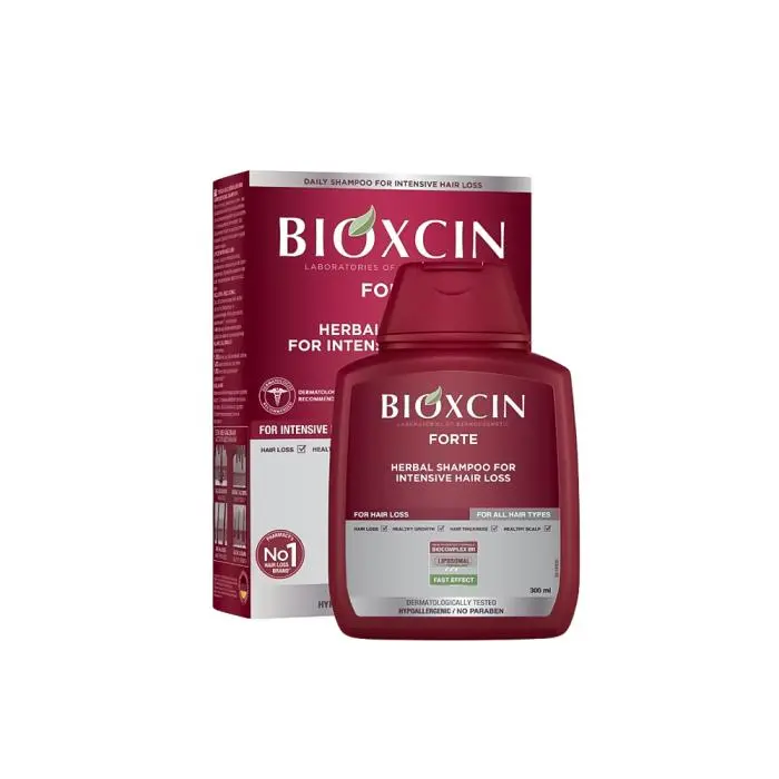 Bioxcin Forte Herbal Shampoo for Intensive Hair Loss For All Hair Types 300 ml