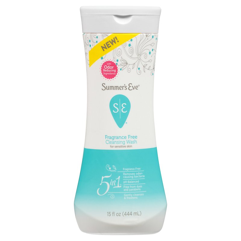 Summer's Eve 5 in 1 Cleansing Wash Fragrance Free - 444 ml