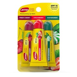 Carmex triple moisturizing lip balm set in multiple flavors