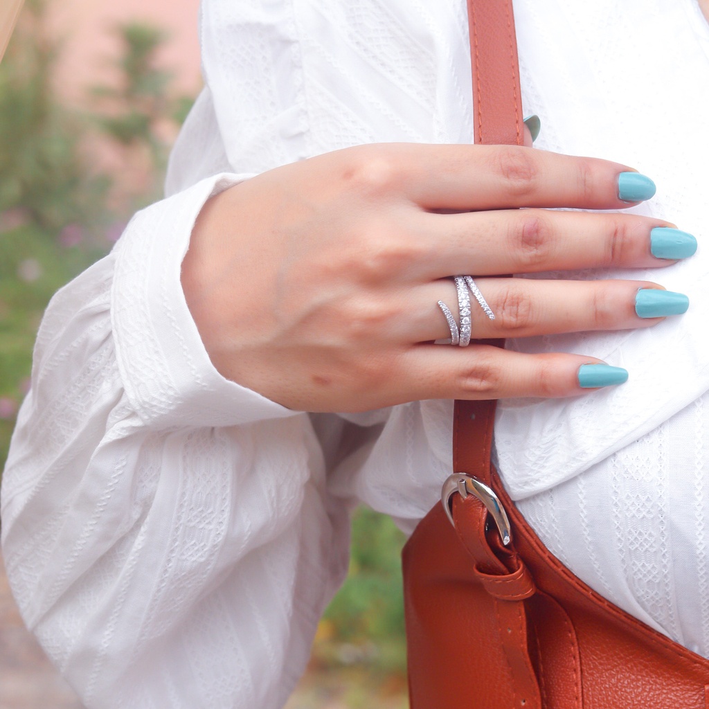 خاتم فضي  - C18810