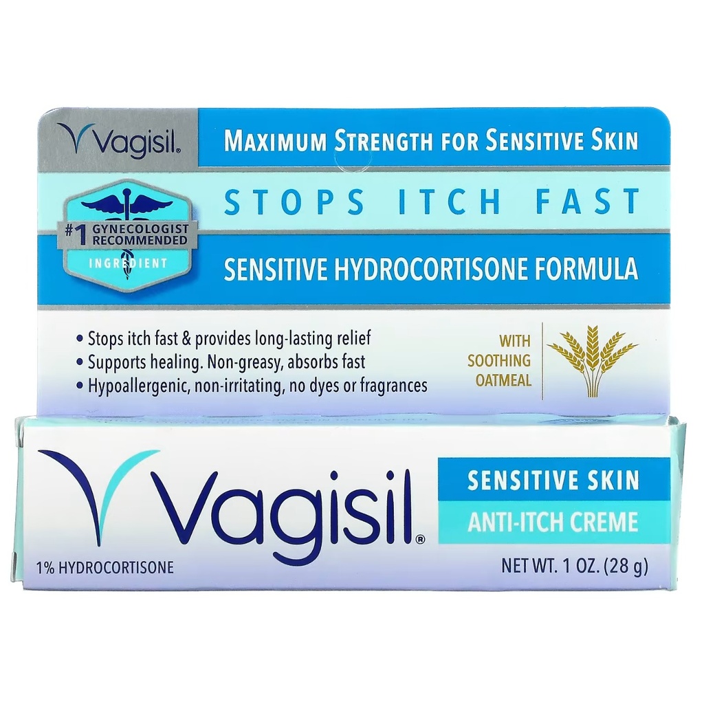 [فاجسيل / Vagisil] Vagisil Anti-Itch Cream Maximum Strength Sensitive Skin - 28g