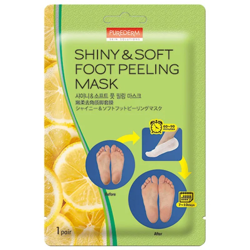 [بيورديرم/ Purederm] Purederm Shiny & Soft Foot Peeling Mask