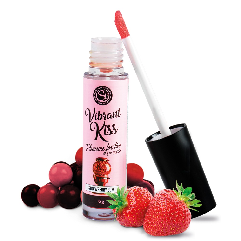 [سيكرت بلاي / Secret Play] Secret Play strawberry gum lip gloss vibrant kiss - 6g