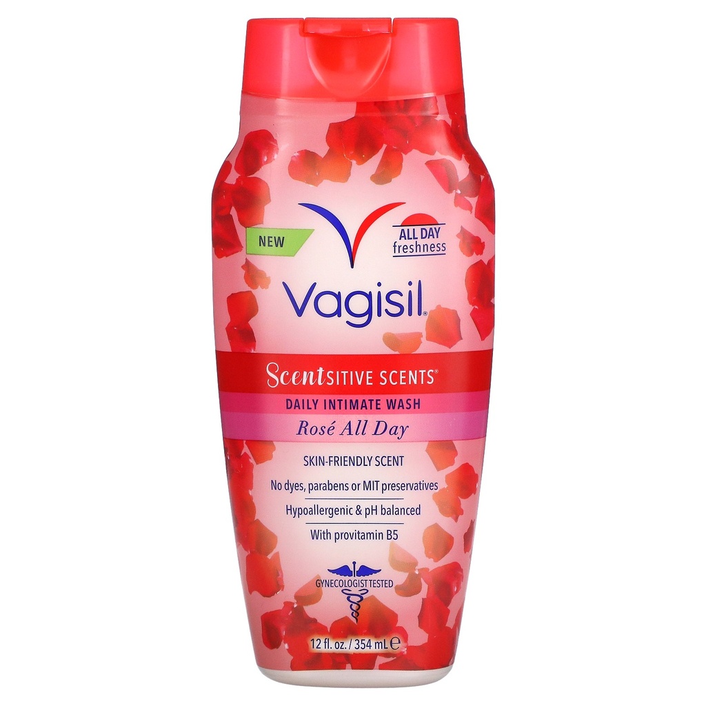 [فاجسيل / Vagisil] Vagisil Scentsitive Scents Daily Intimate Wash Rose All Day - 354 ml