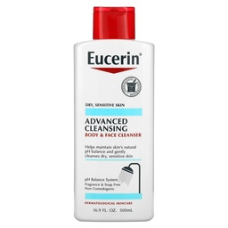 [يوسيرين/ Eucerin] Eucerin Advanced Cleansing Body and Face Cleanser - 500 ml