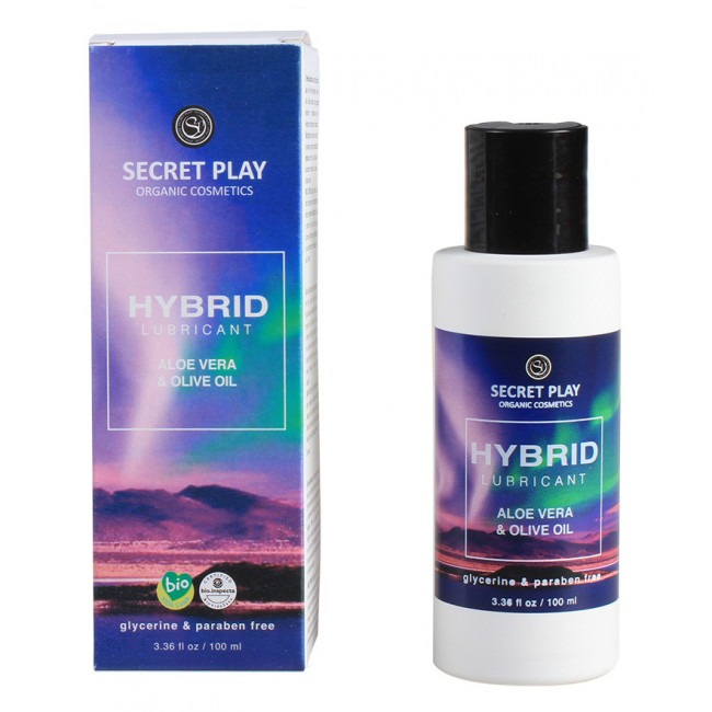 [سيكرت بلاي / Secret Play] Secret Play hybrid lubricant - aloe vera & olive oil - organic cosmetics - 100 ml