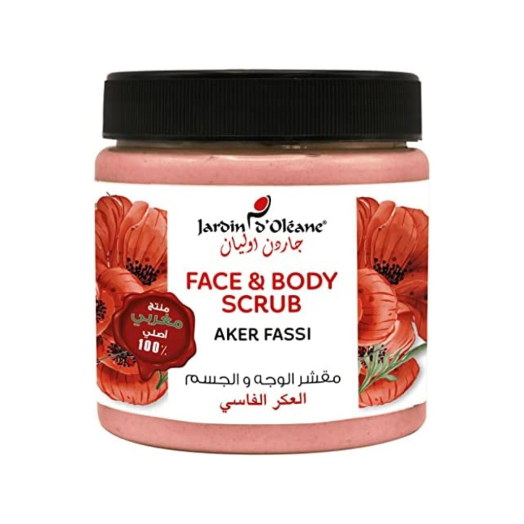 [جاردن اوليان / Jardin Oleane] Jardin D Oleane Aker Fassi Face & Body Scrub - 500 ml