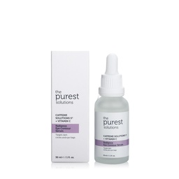 [ذا بيورست سلوشنز / The Purest Solutions] The Purest Solutions 5% Caffeine + Vitamin C Radiance Eye Contour Serum  - 30 ml