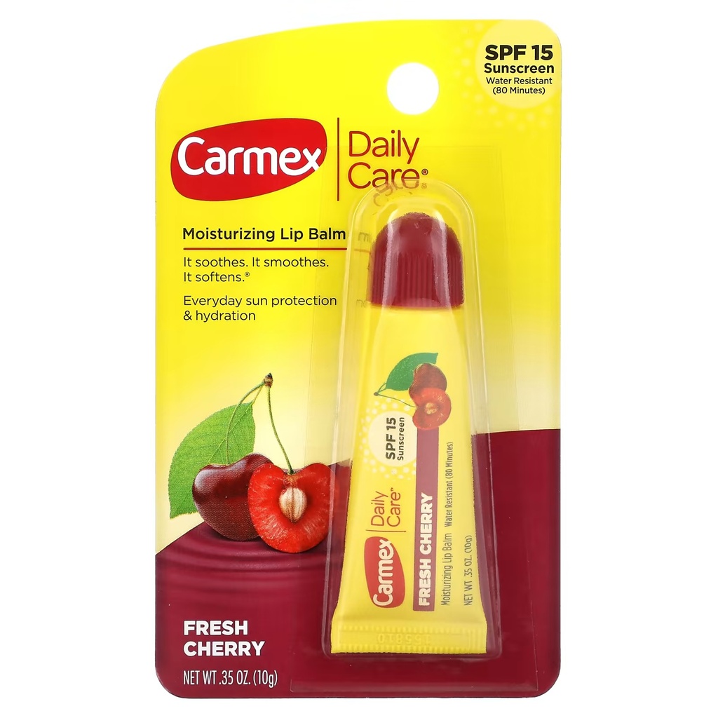[كارمكس/ Carmex] Carmex Daily Care Moisturizing Lip Balm Fresh Cherry SPF 15 - 10 g